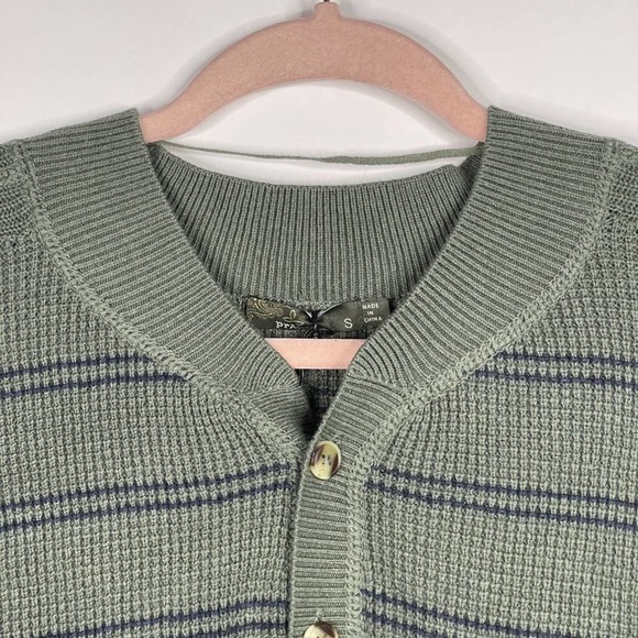 NWT prAna Milani Henley Dress Small Kale Stipe Waffle Knit Henley V-Neck XS - Picture 5 of 16
